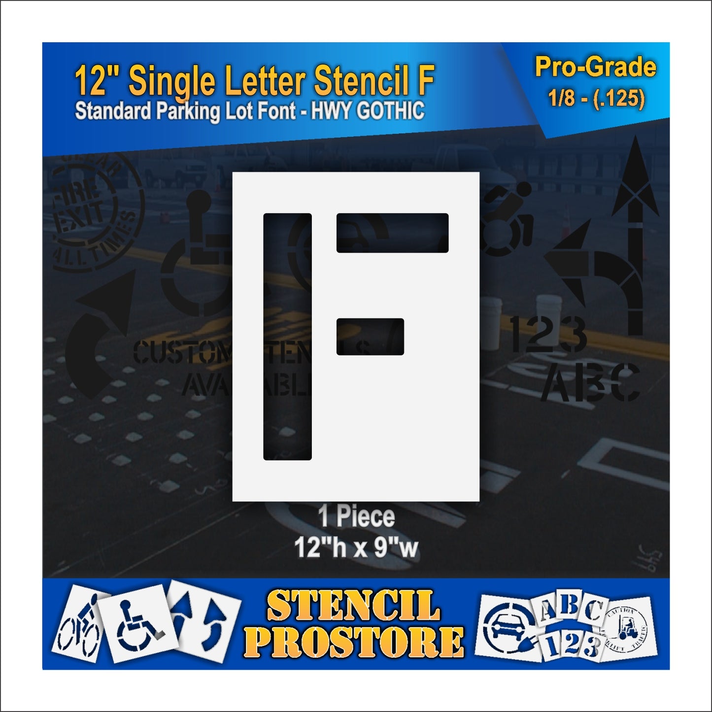 12" Alphabet Kit Stencil