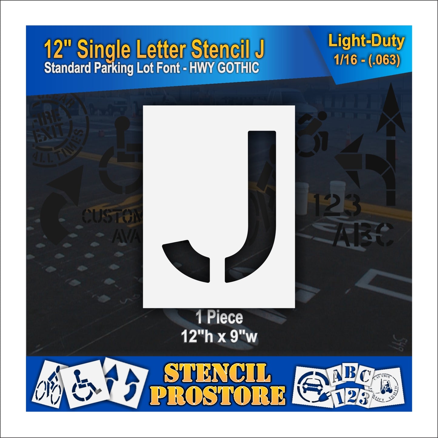 12" Alphabet Kit Stencil