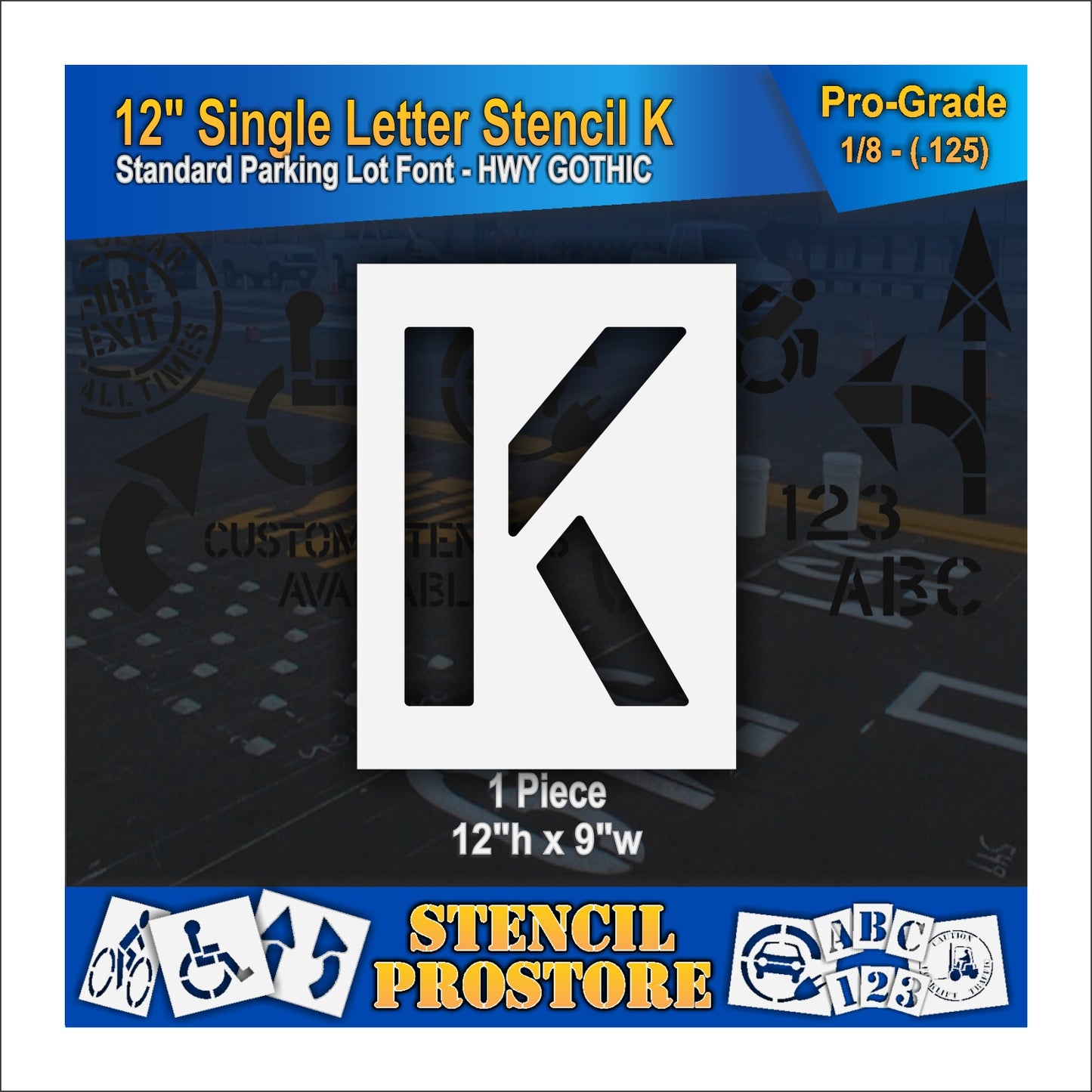 12" Alphabet Kit Stencil