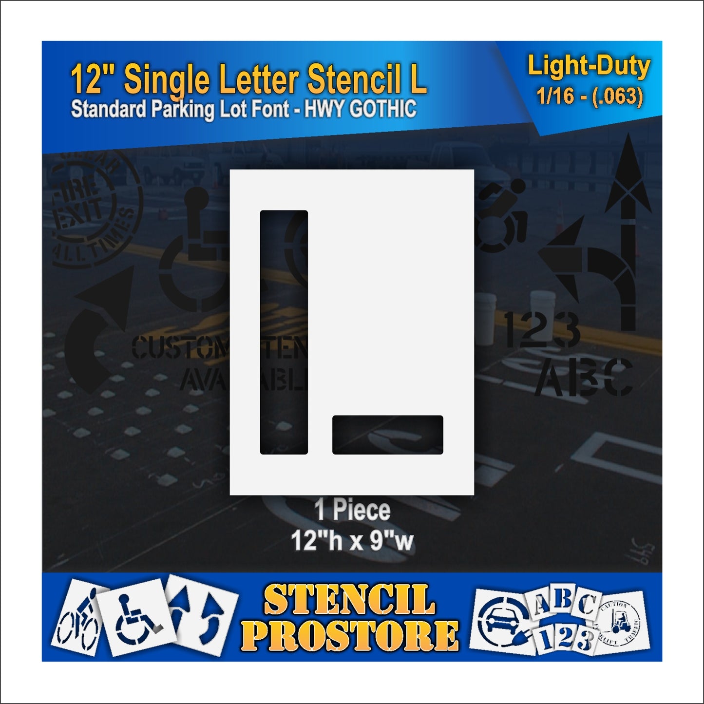 12" Alphabet Kit Stencil