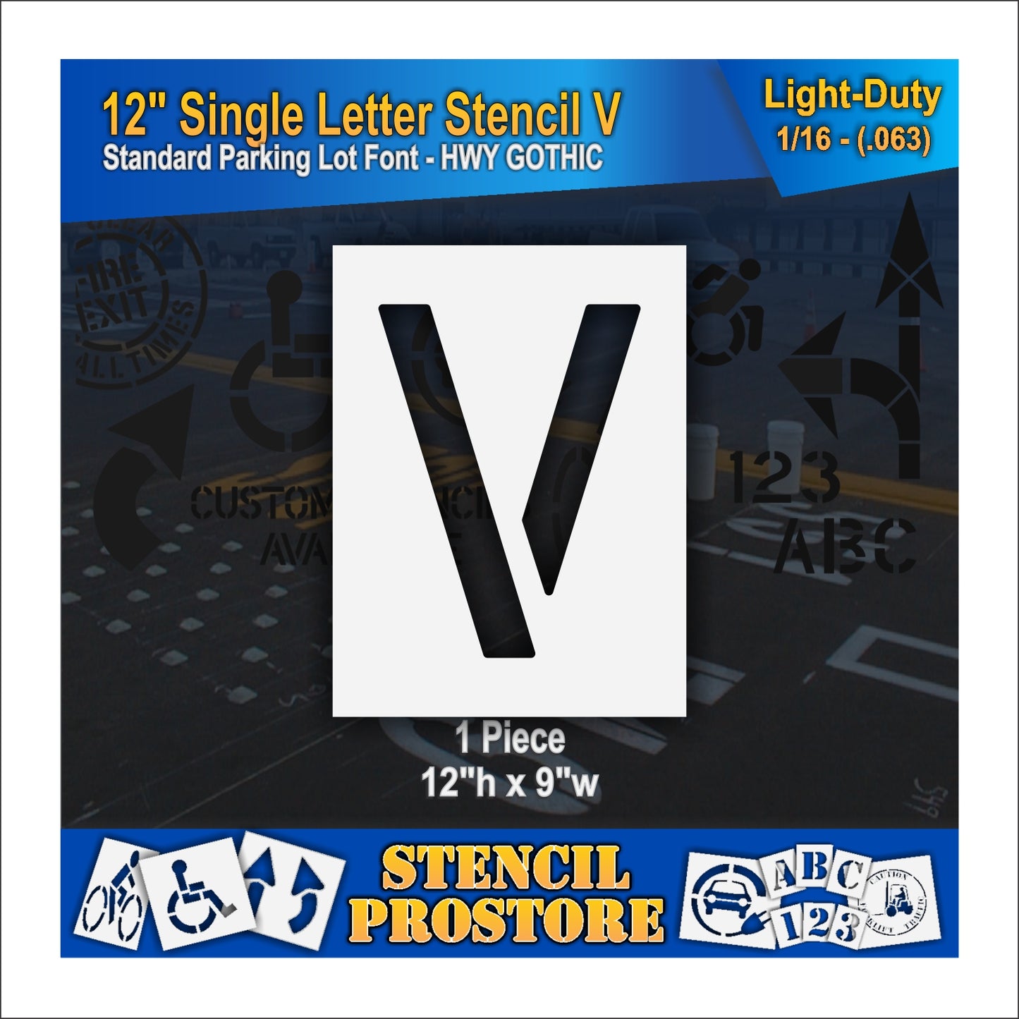 12" Alphabet Kit Stencil