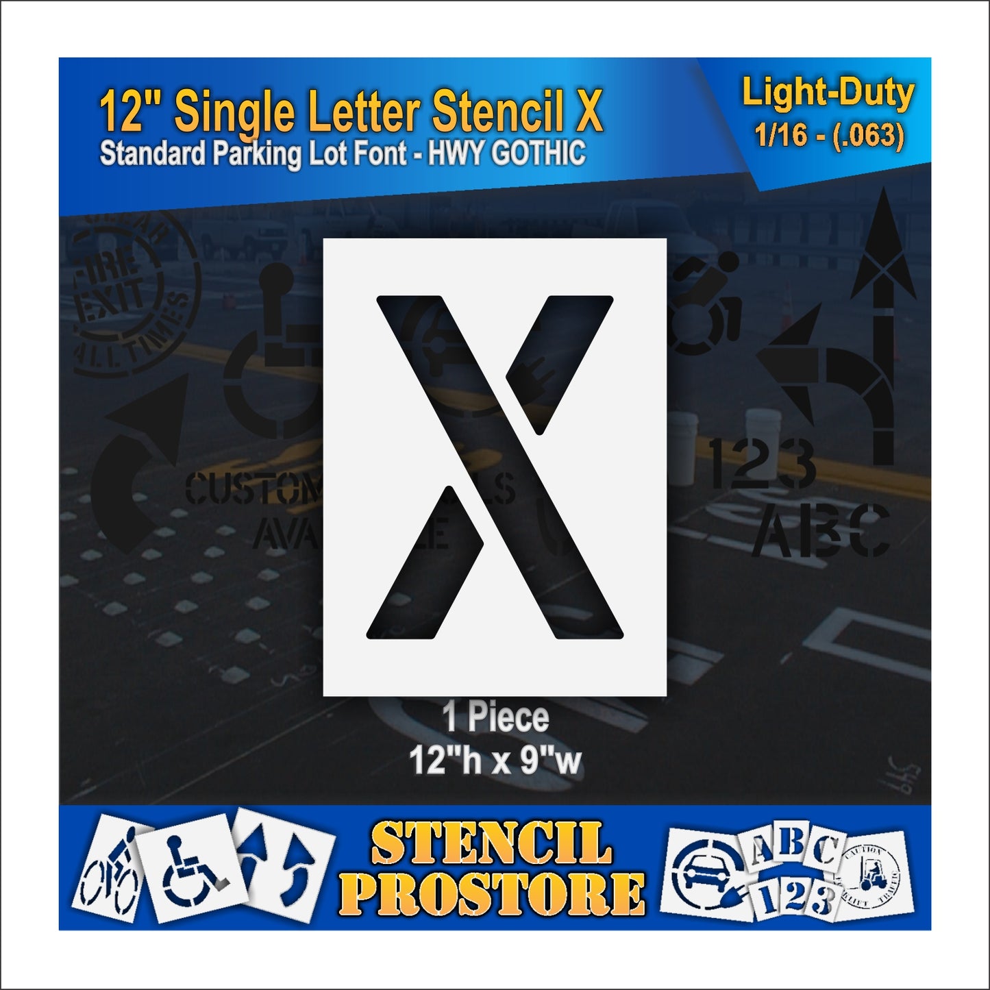 12" Alphabet Kit Stencil