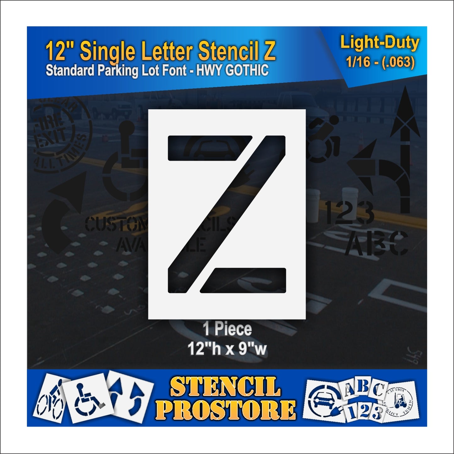 12" Alphabet Kit Stencil