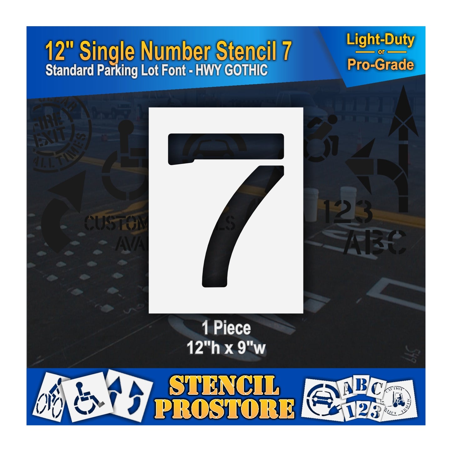 12" Number Kit Stencil