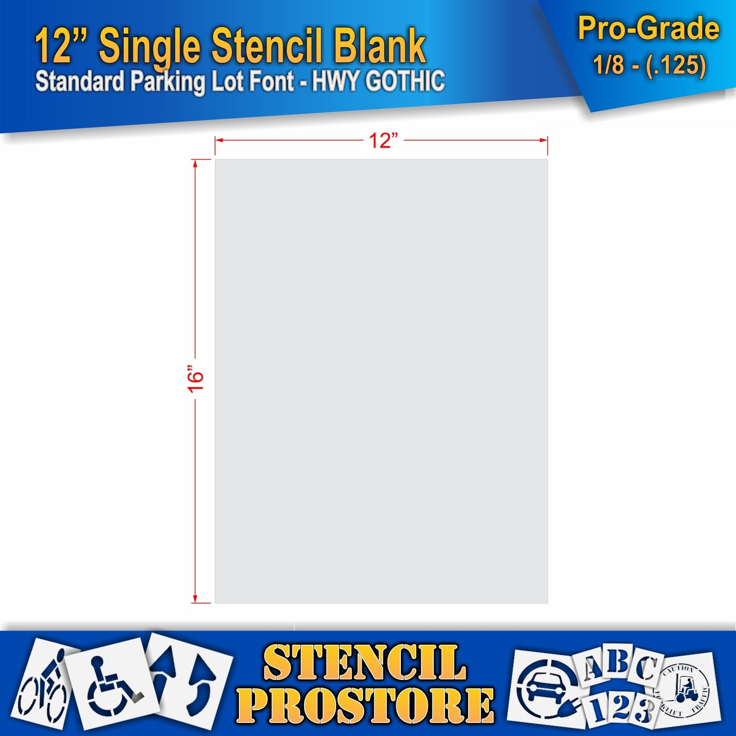 12" Number Kit Stencil