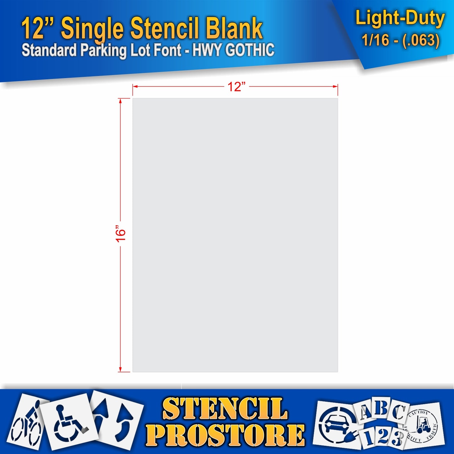12" Number Kit Stencil