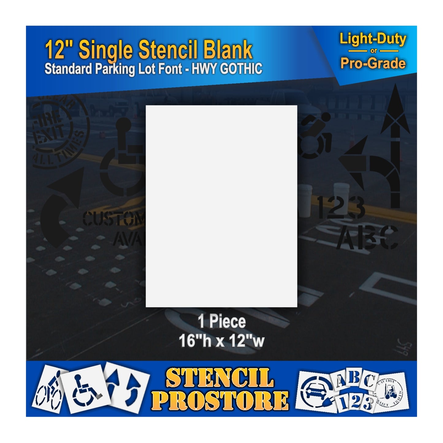 12" Number Kit Stencil