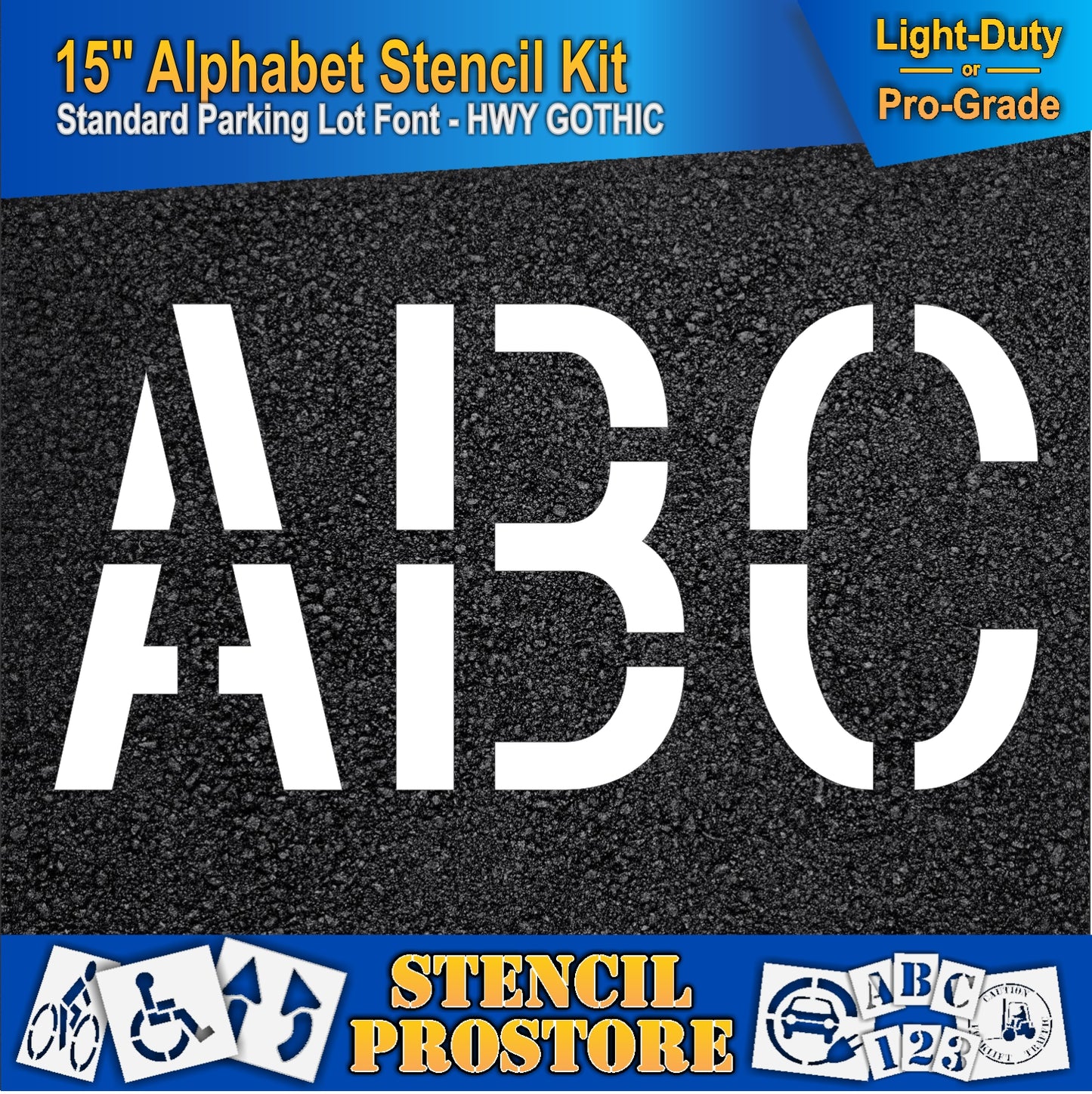 15" Alphabet Kit Stencil