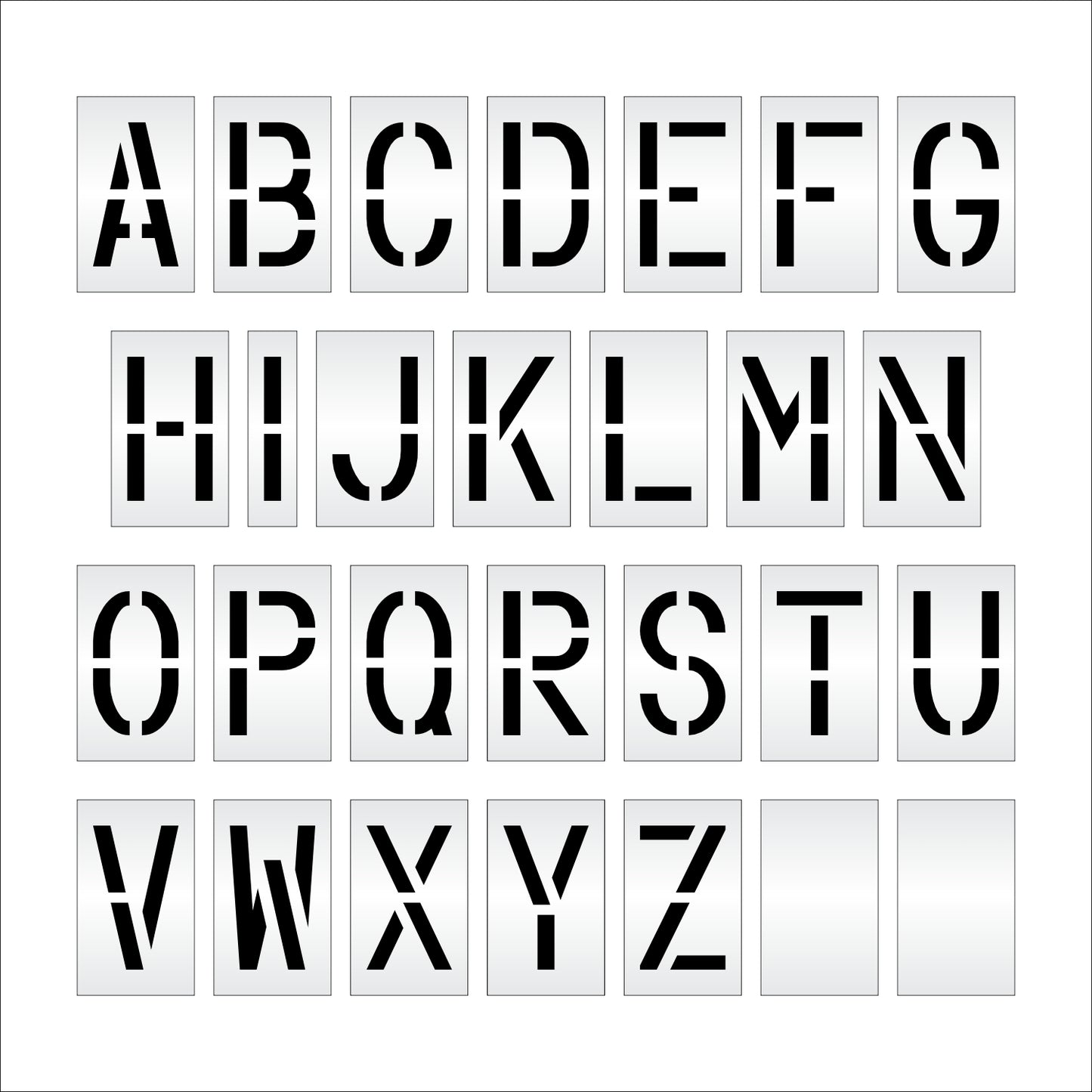 15" Alphabet Kit Stencil