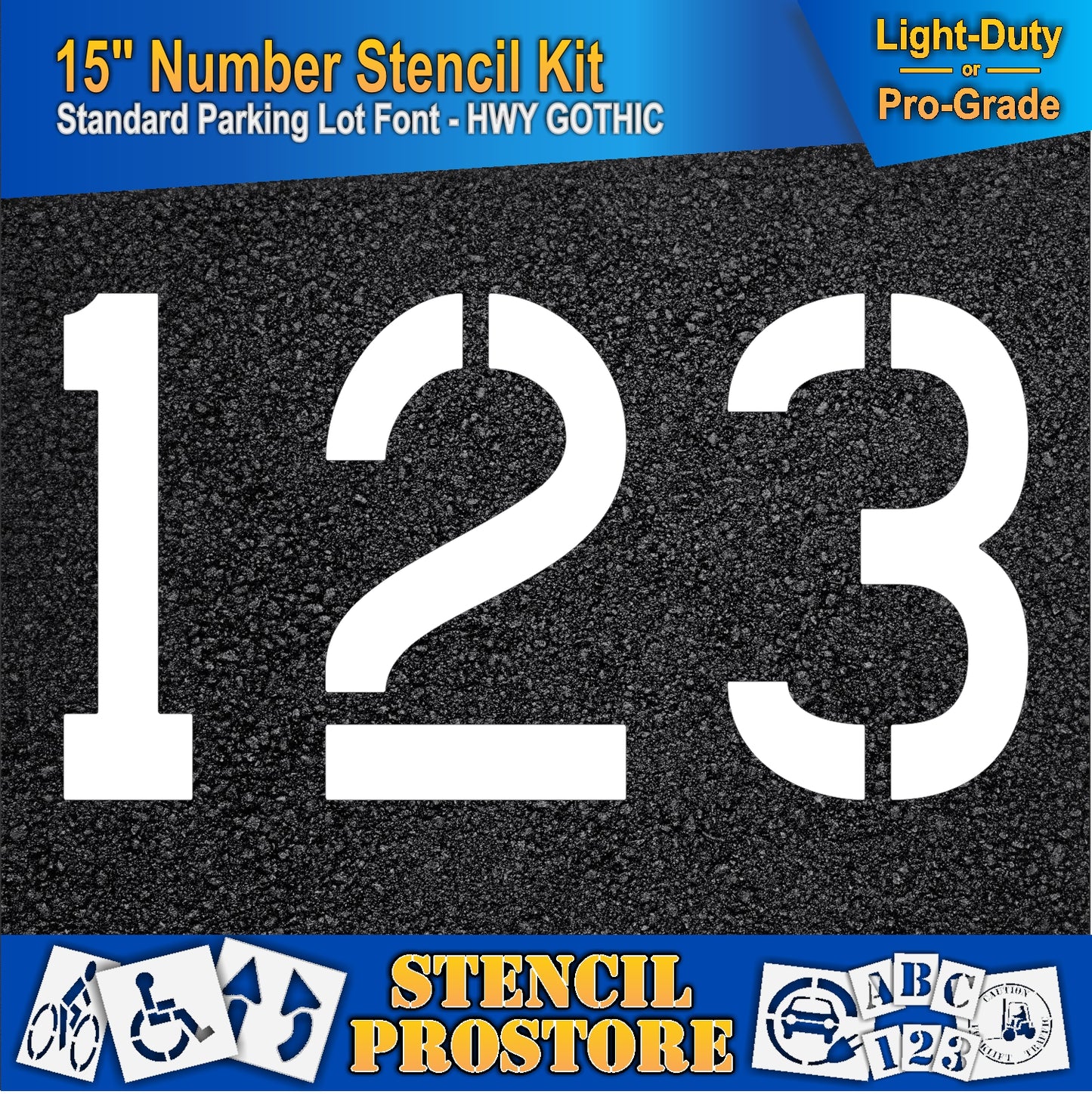 15" Number Kit Stencil