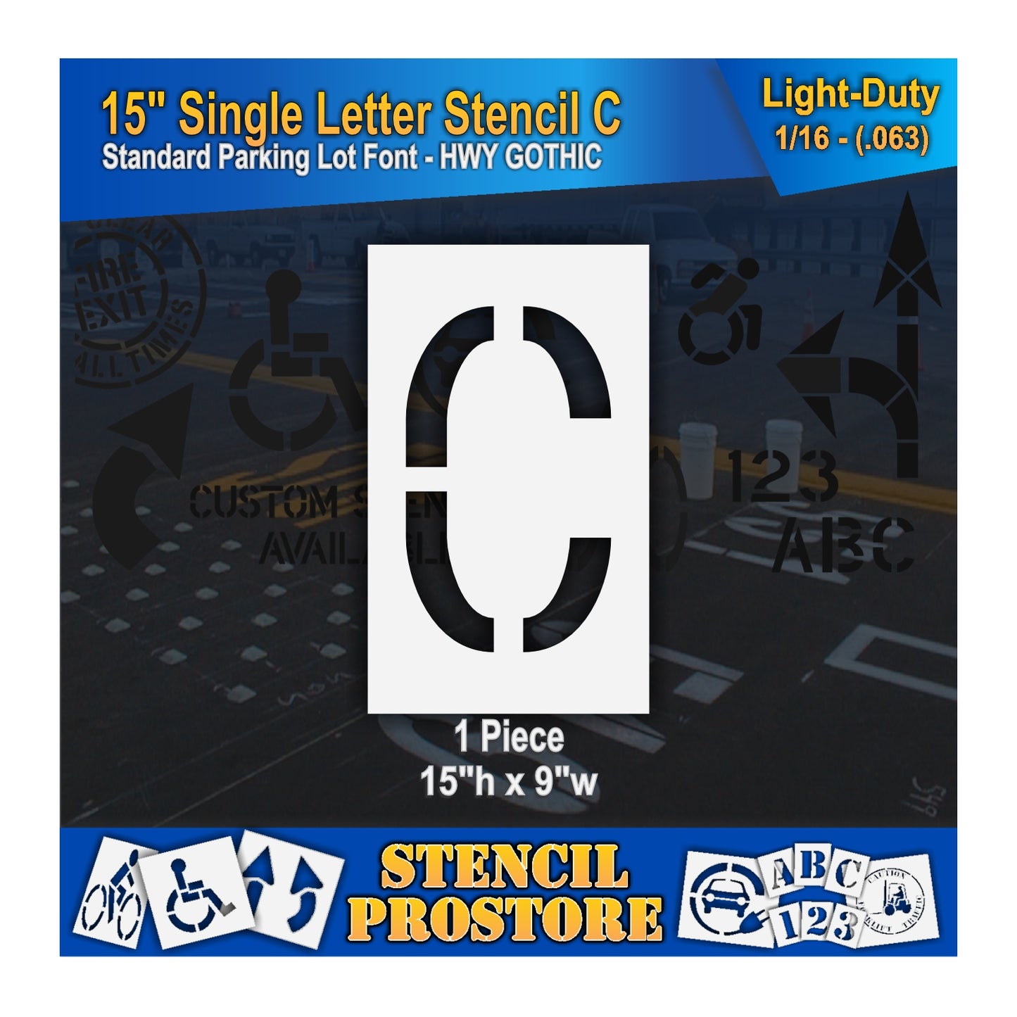 15" Alphabet Kit Stencil