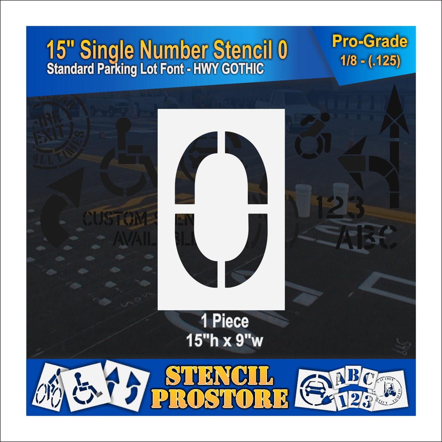 15" Number Kit Stencil