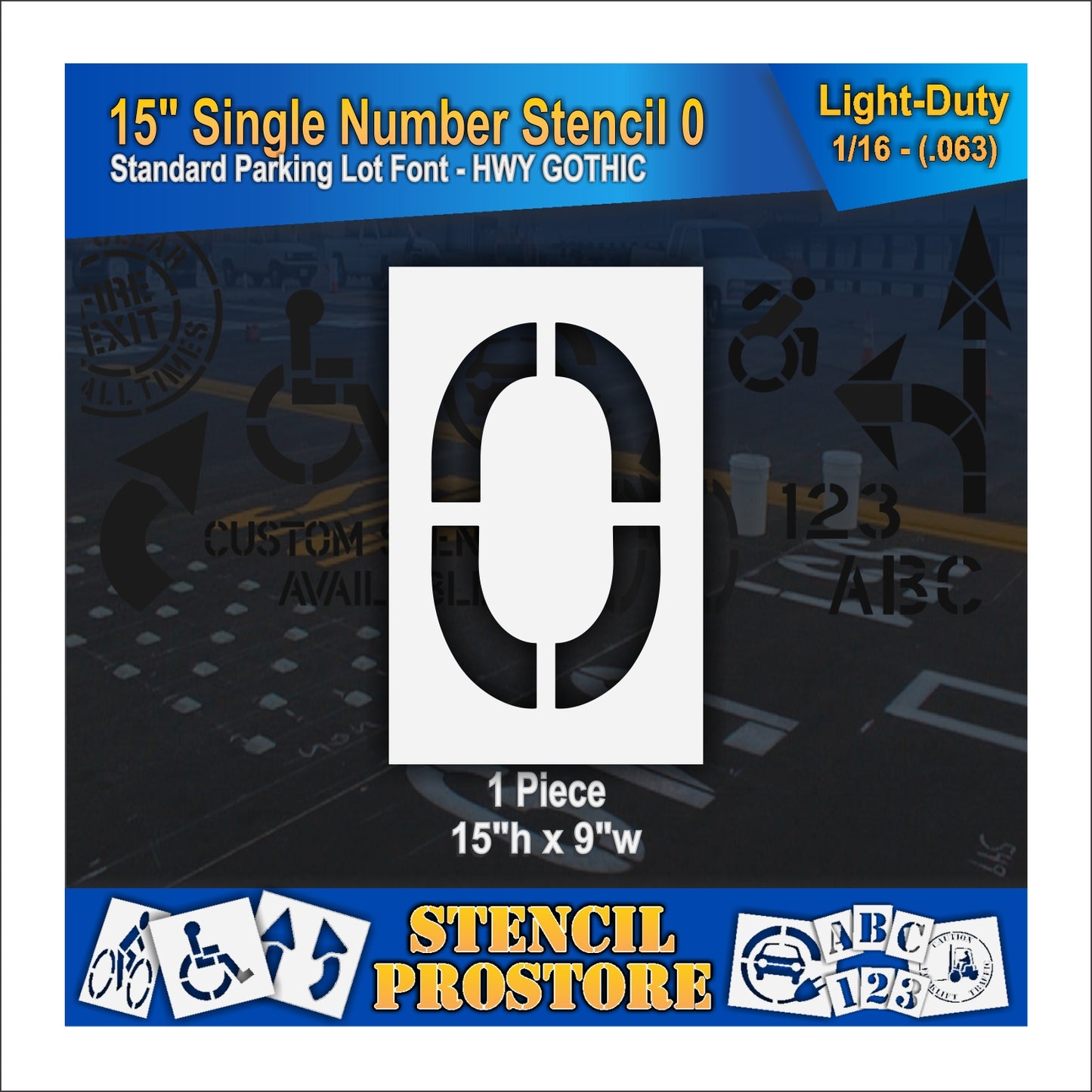 15" Number Kit Stencil