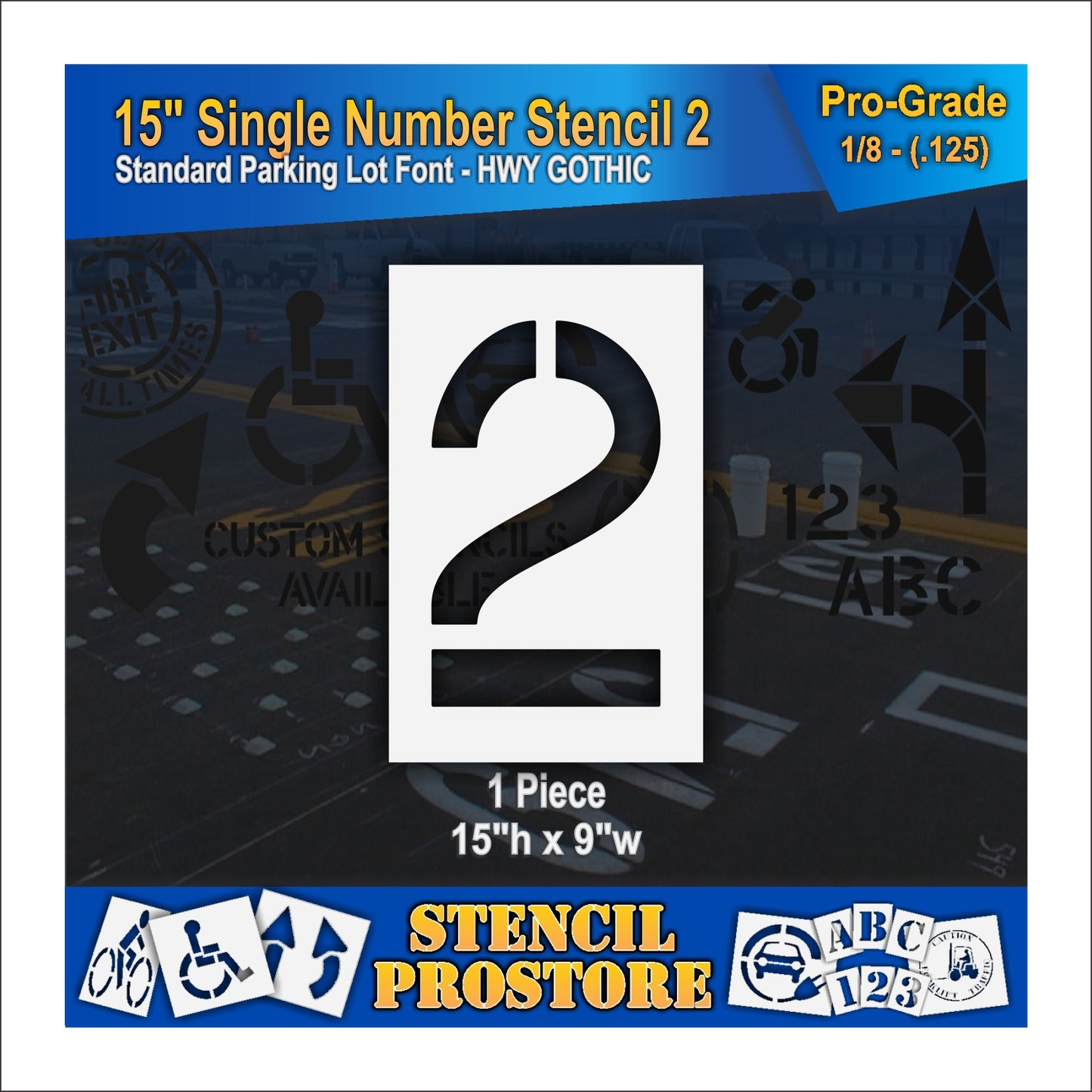 15" Number Kit Stencil