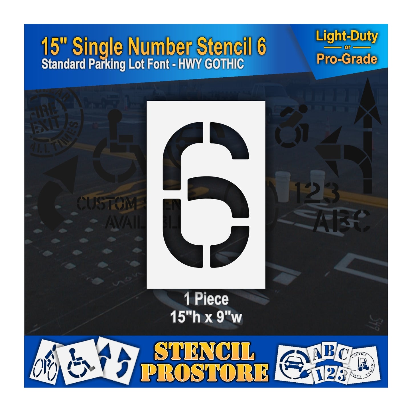 15" Number Kit Stencil