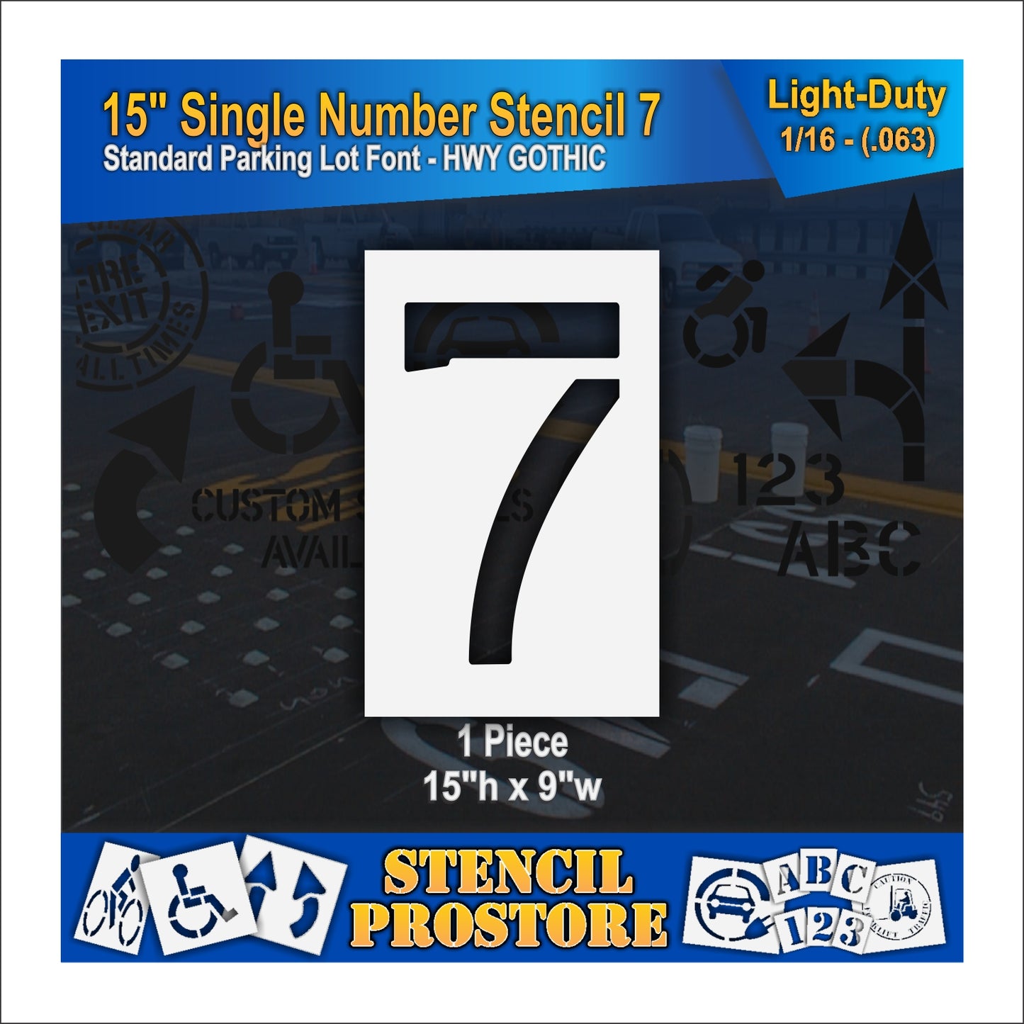 15" Number Kit Stencil