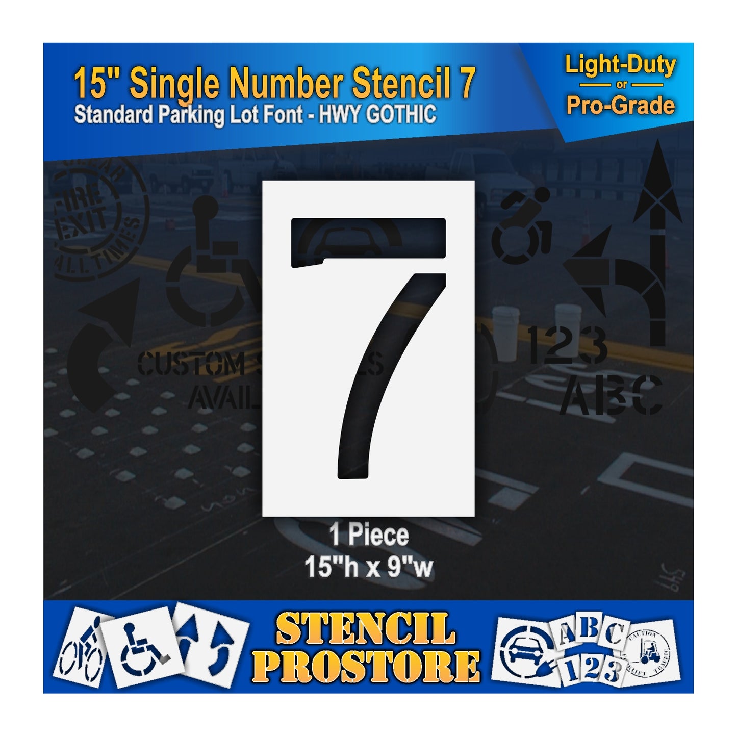 15" Number Kit Stencil