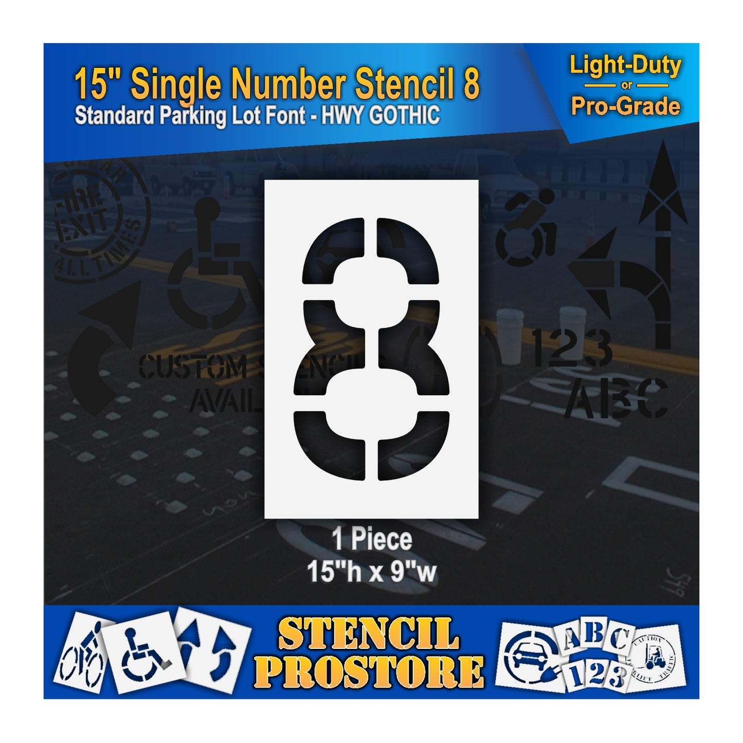 15" Number Kit Stencil