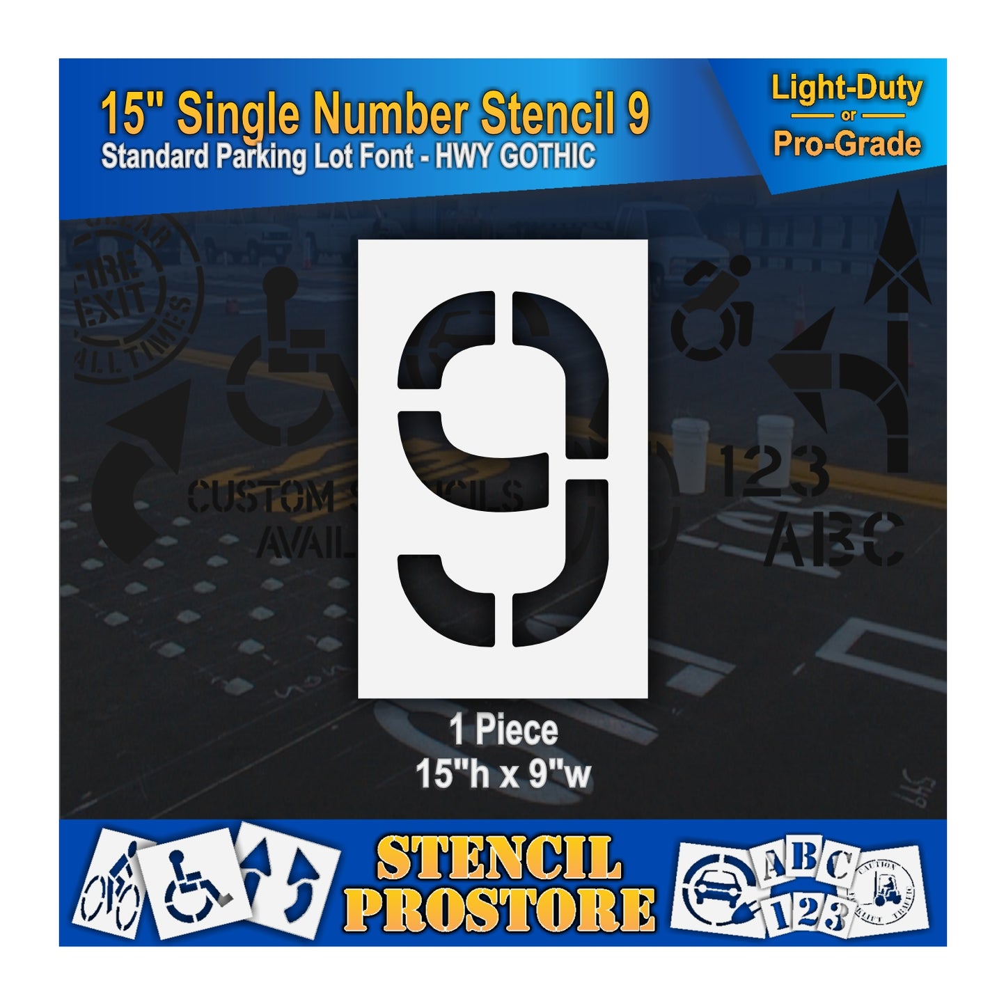 15" Number Kit Stencil