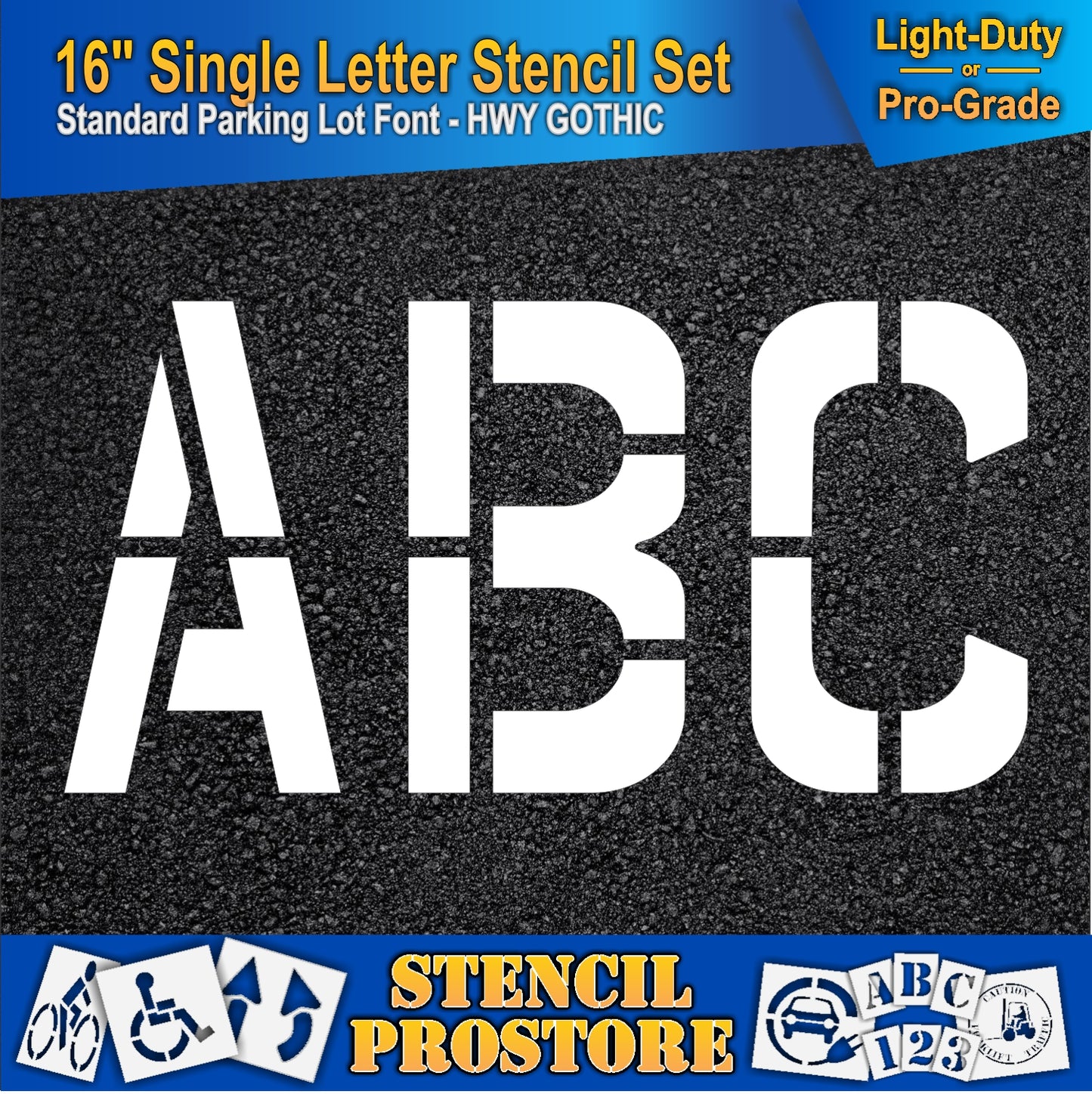 16" Alphabet Kit Stencil