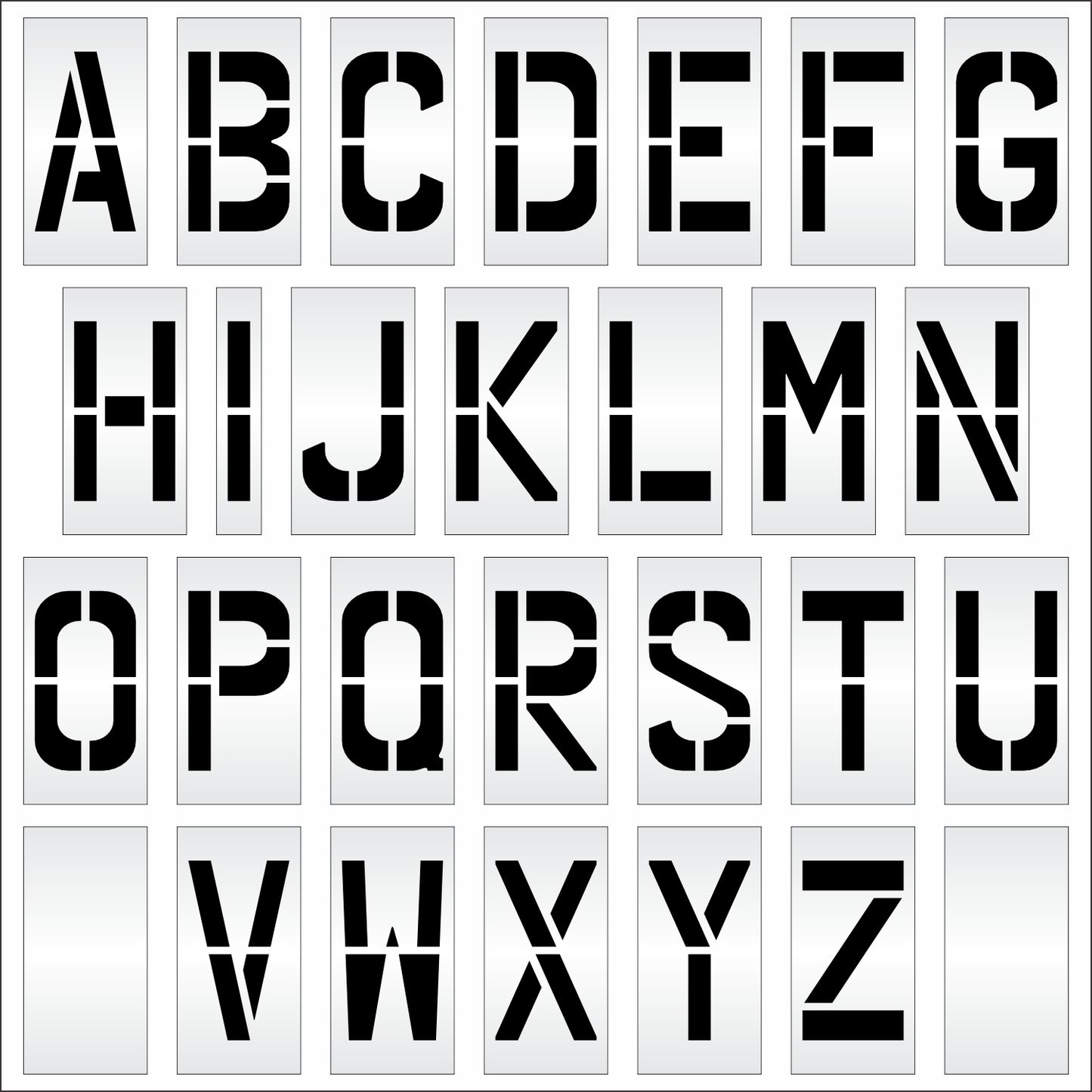 16" Alphabet Kit Stencil