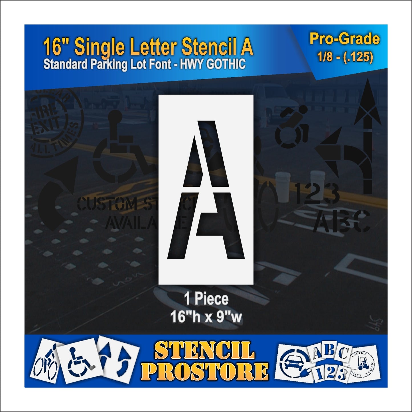 16" Alphabet Kit Stencil