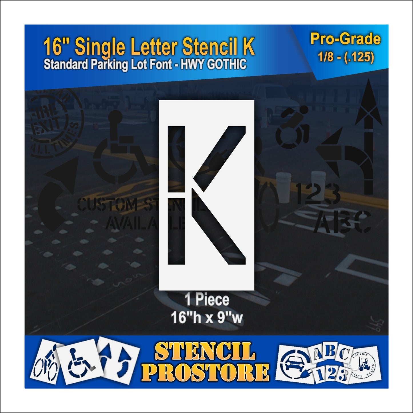 16" Alphabet Kit Stencil