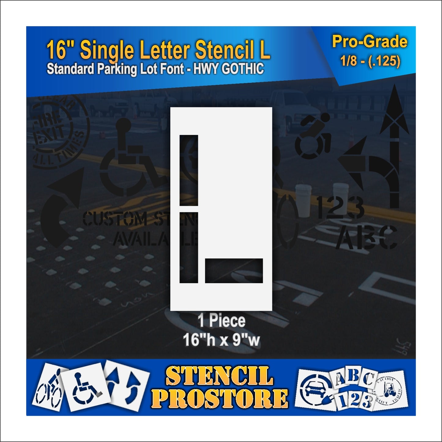 16" Alphabet Kit Stencil