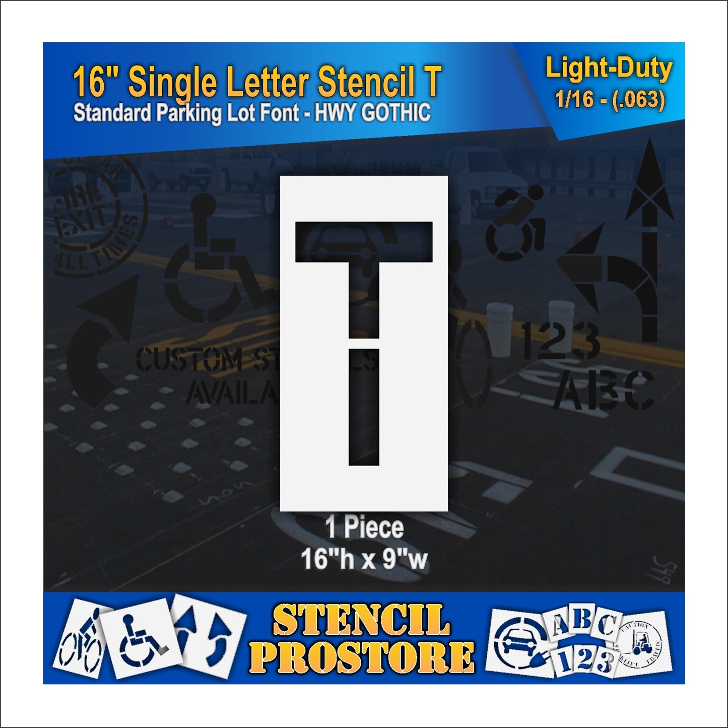 16" Alphabet Kit Stencil