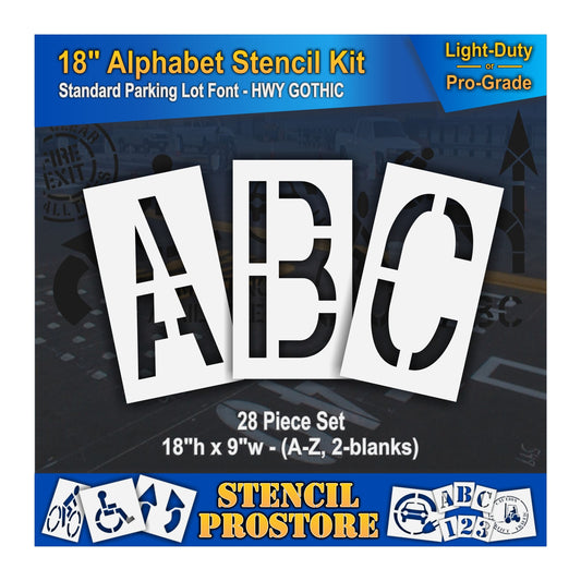 18" Alphabet Kit Stencil