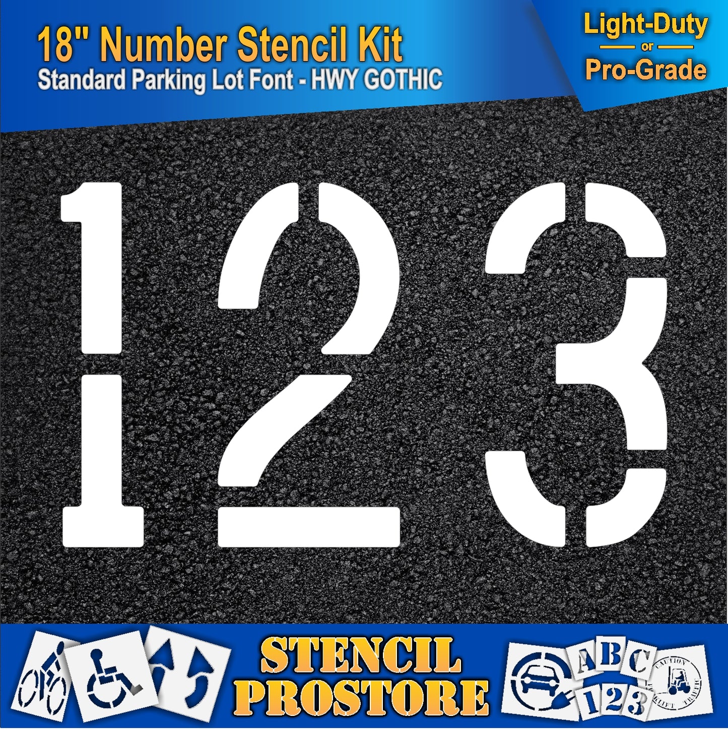 18" Number Kit Stencil