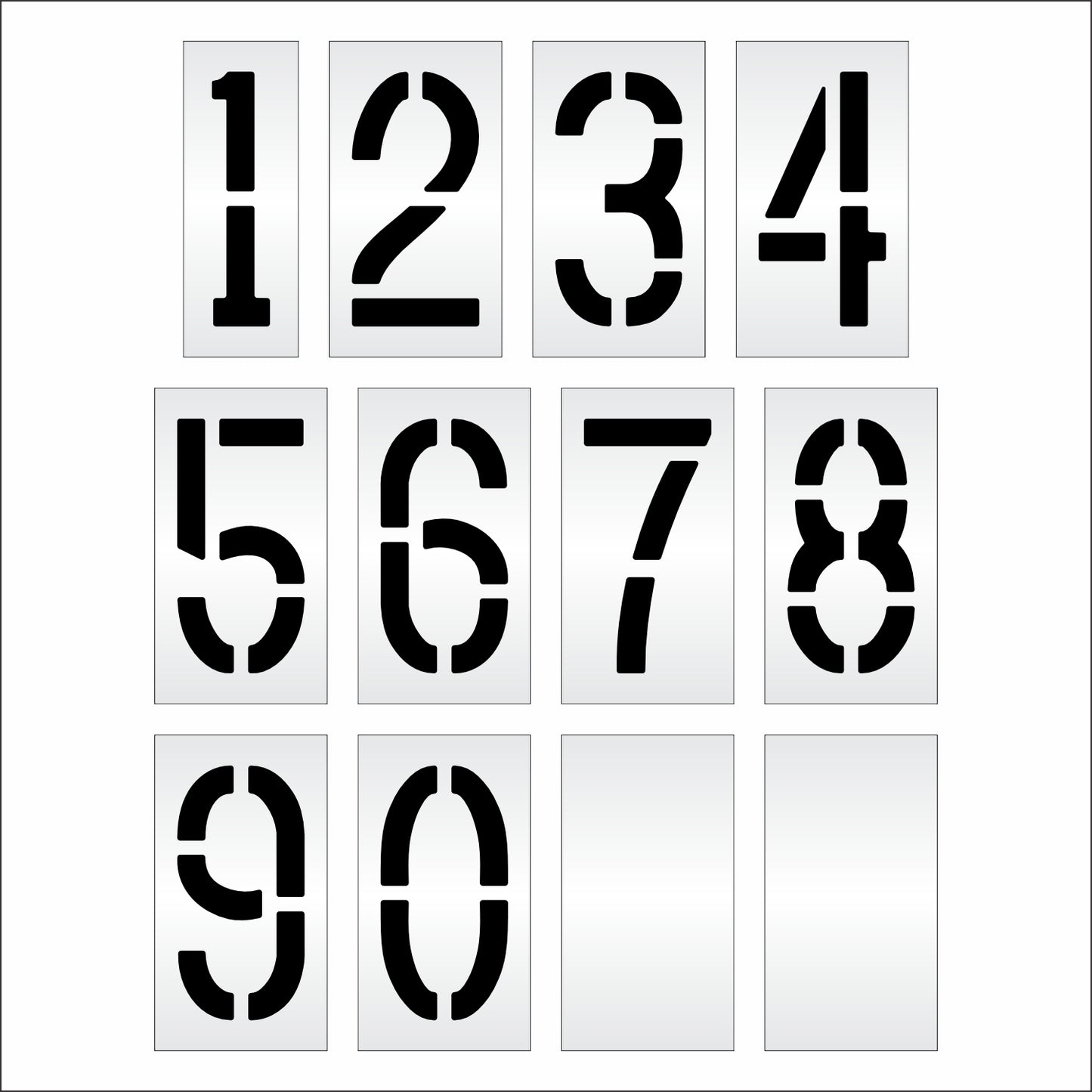 18" Number Kit Stencil