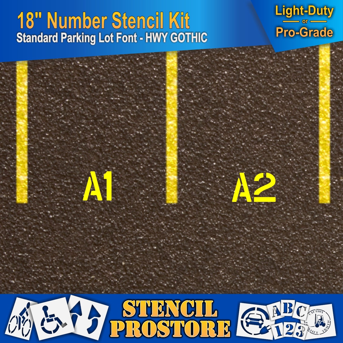 18" Number Kit Stencil