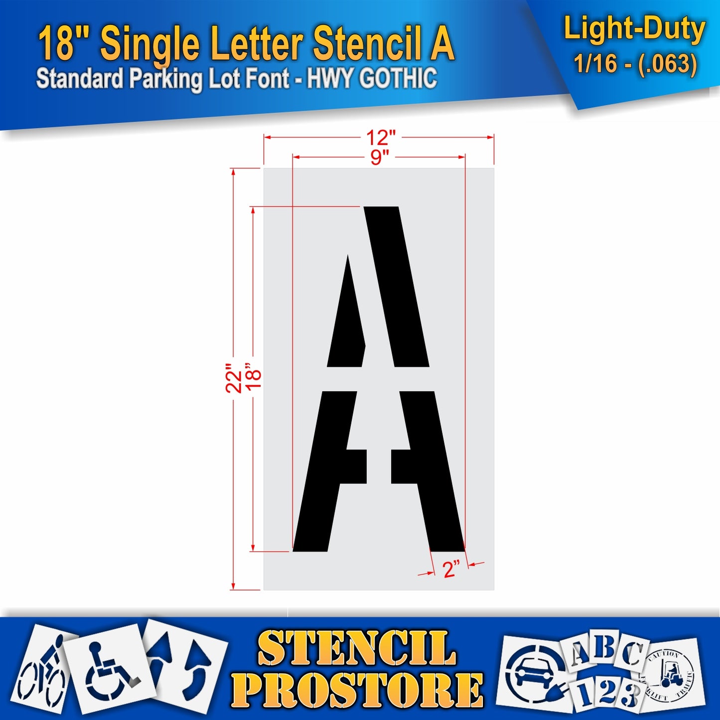 18" Alphabet Kit Stencil