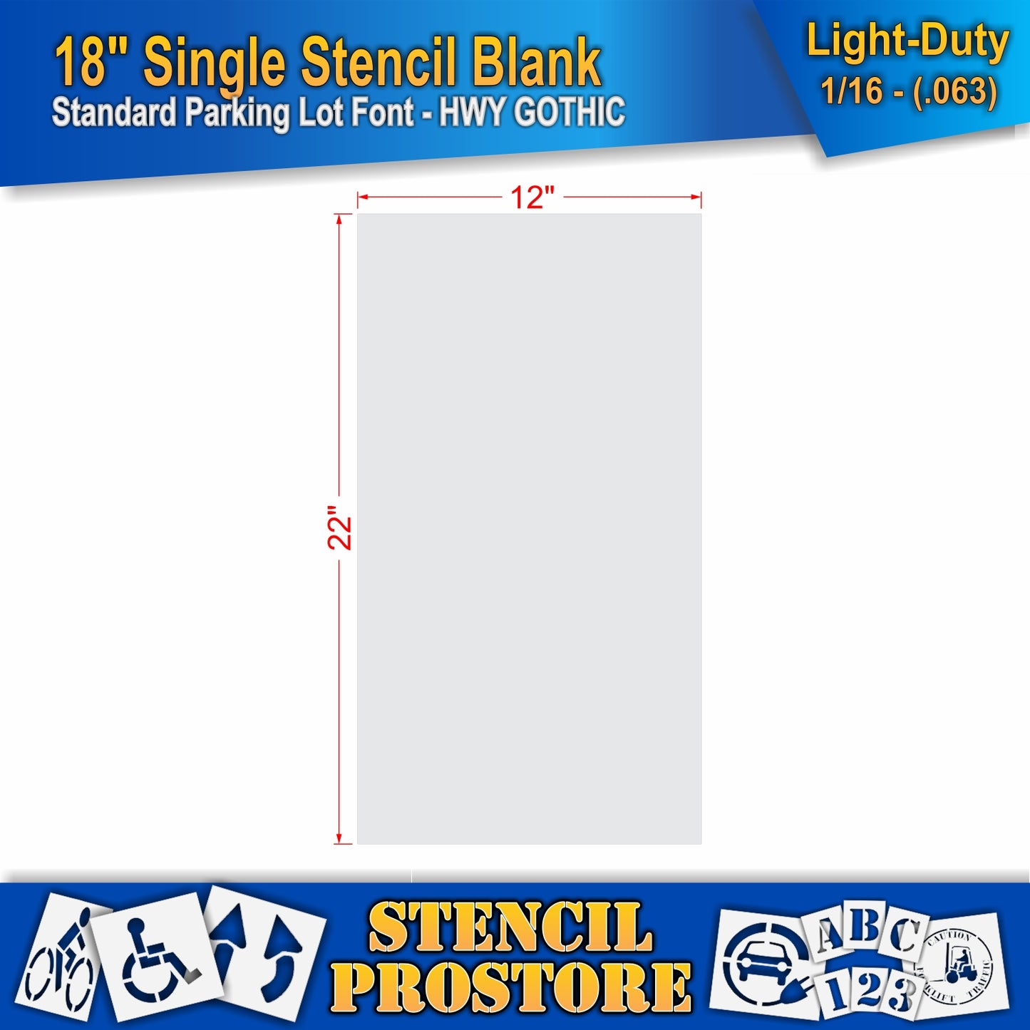18" Alphabet Kit Stencil