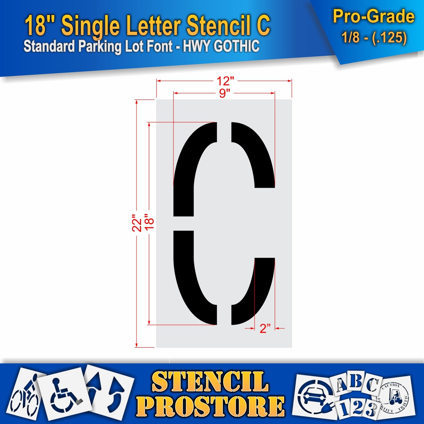 18" Alphabet Kit Stencil