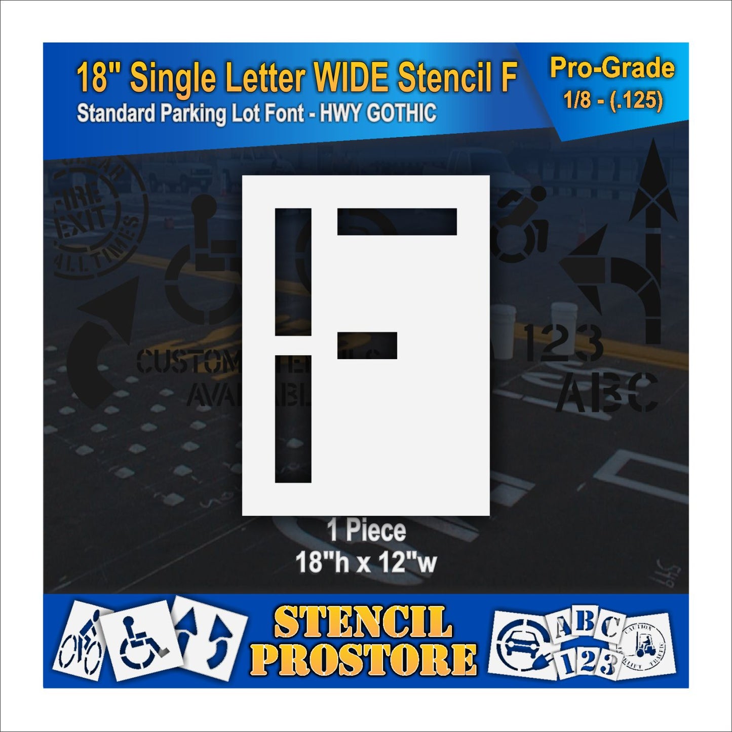 18" Wide Alphabet Kit Stencil