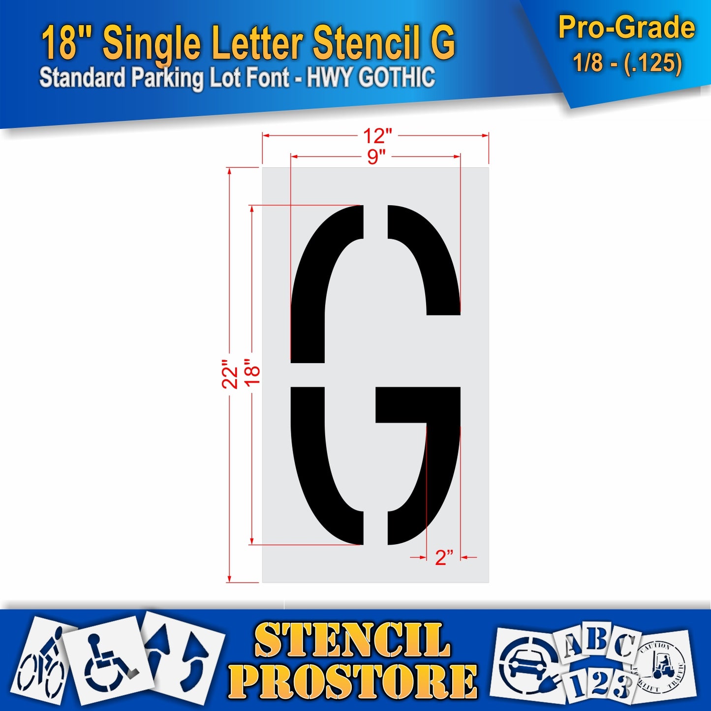 18" Alphabet Kit Stencil
