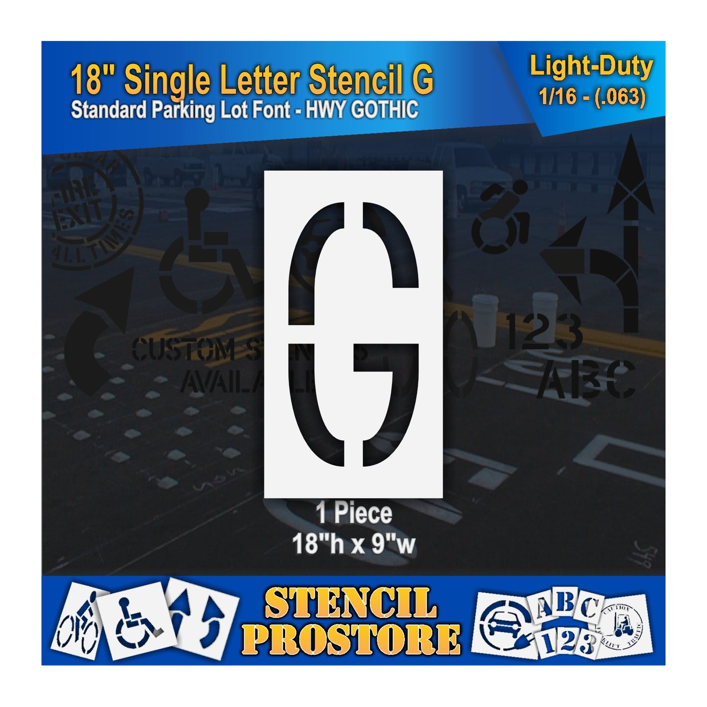 18" Alphabet Kit Stencil