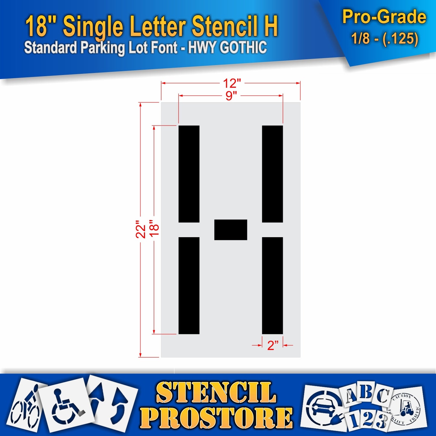 18" Alphabet Kit Stencil