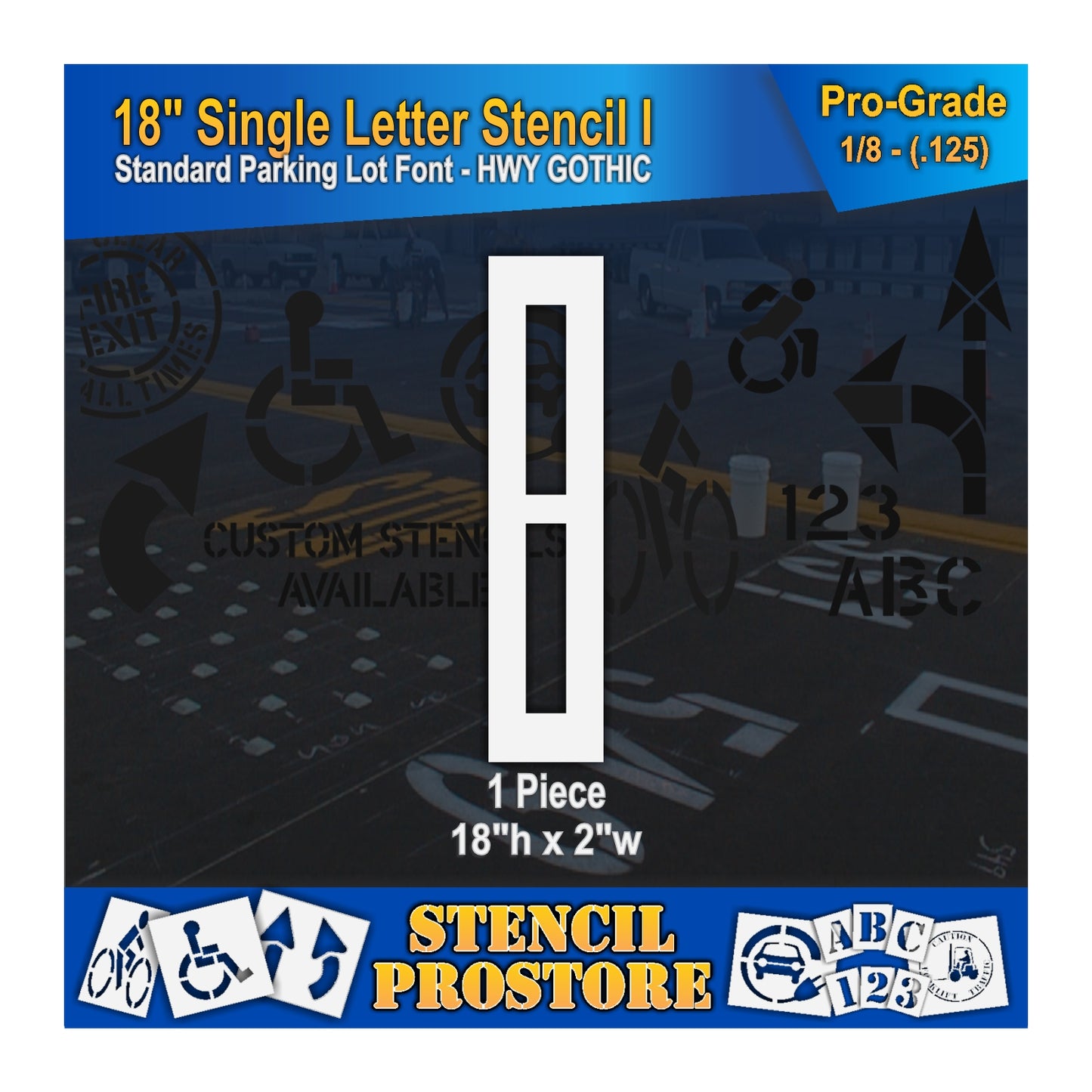 18" Alphabet Kit Stencil