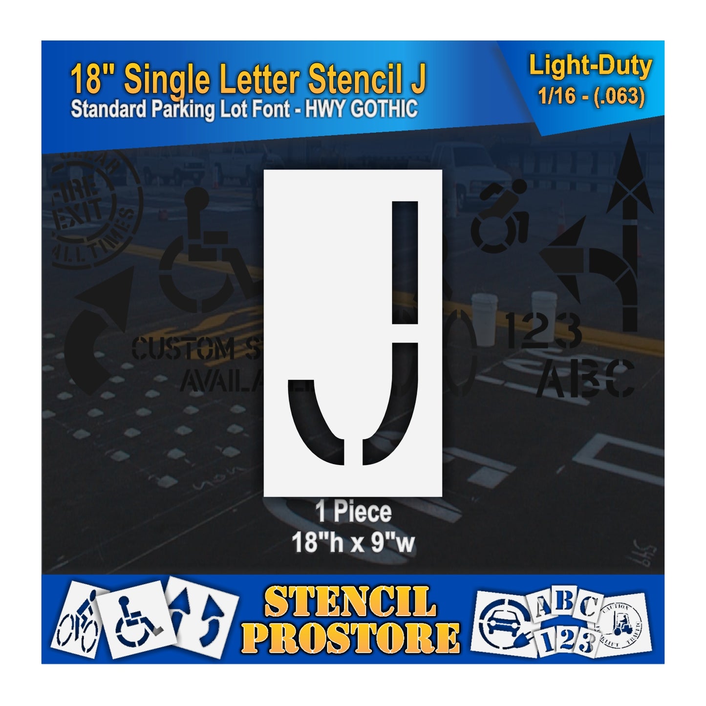 18" Alphabet Kit Stencil