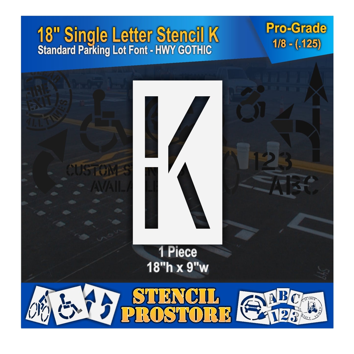 18" Alphabet Kit Stencil