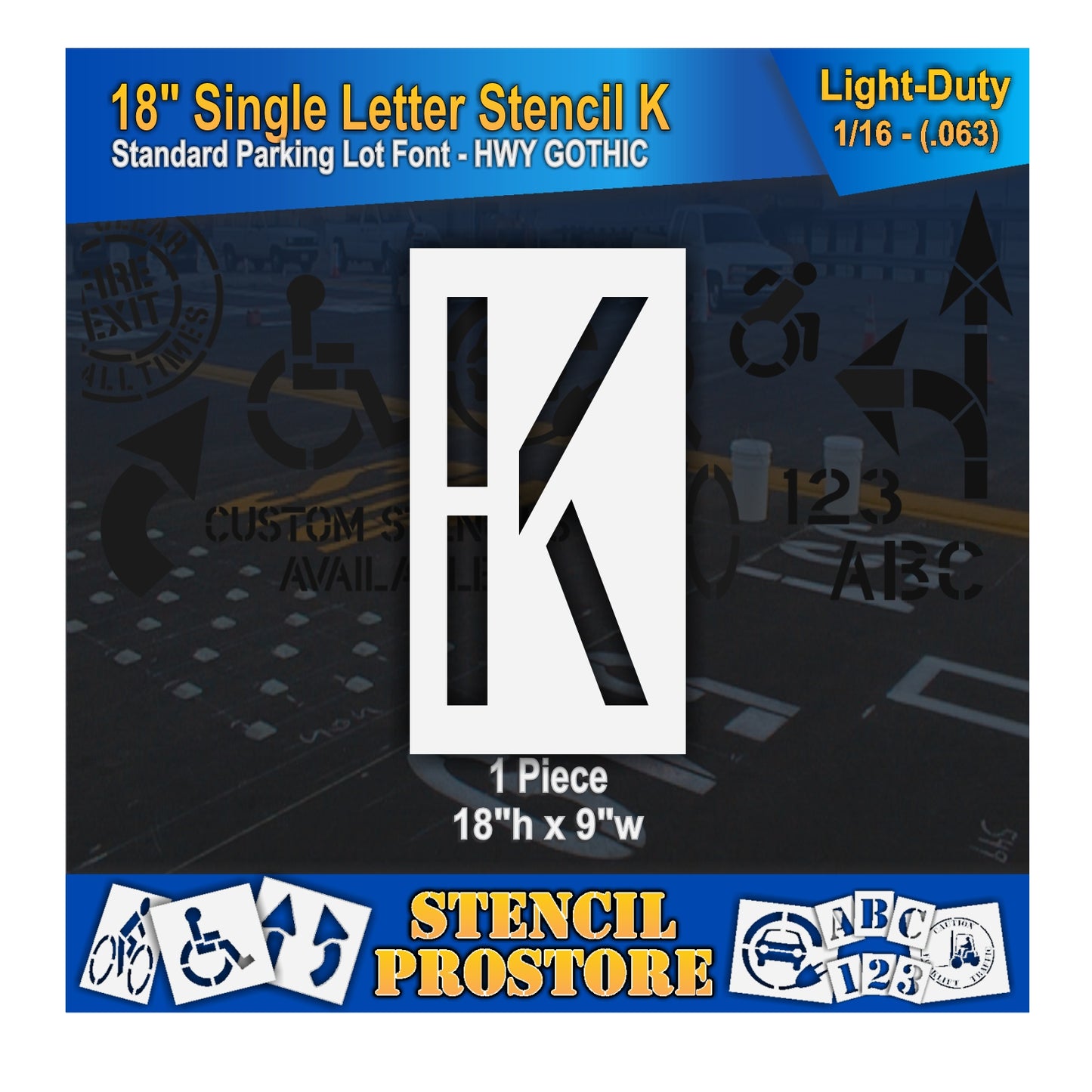 18" Alphabet Kit Stencil