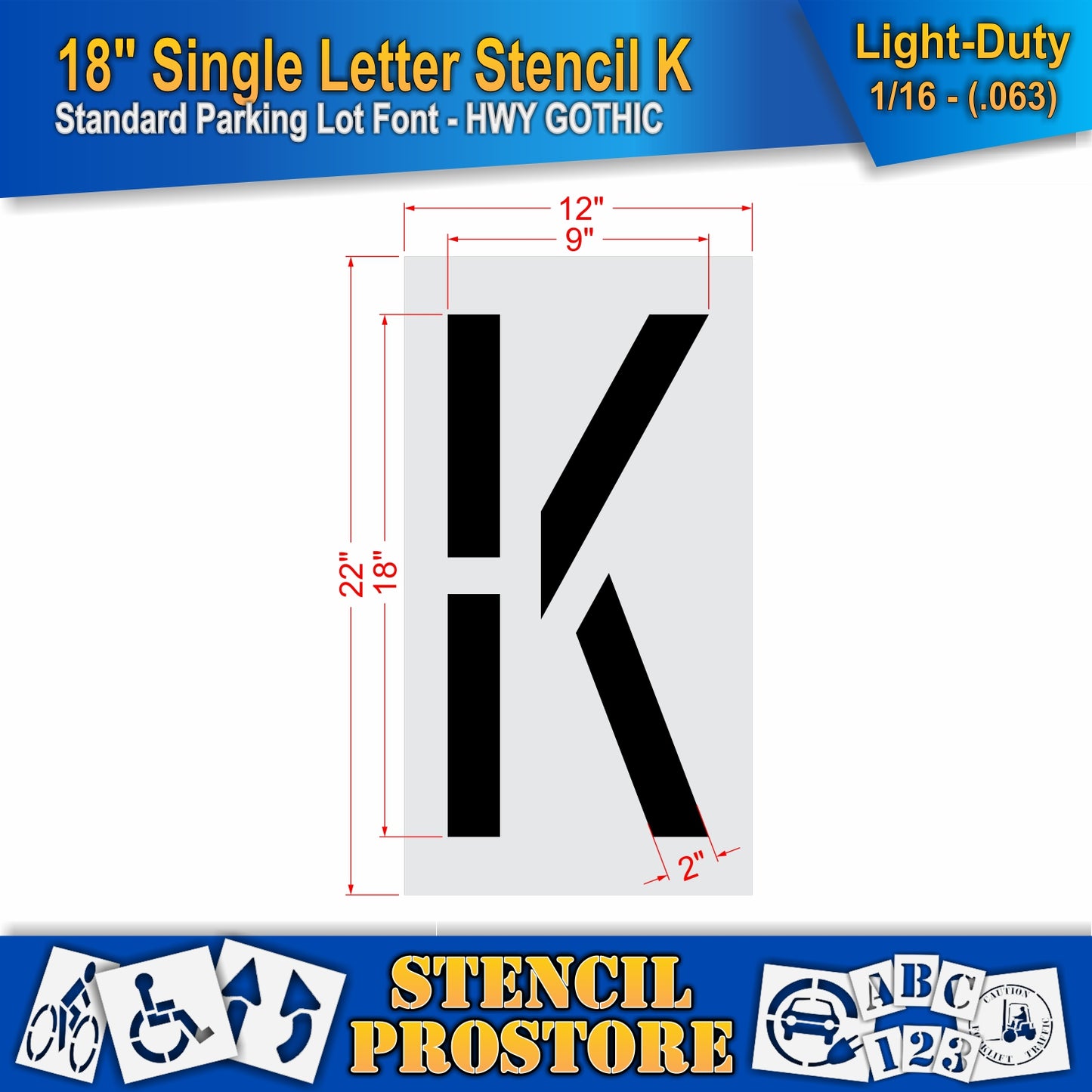 18" Alphabet Kit Stencil