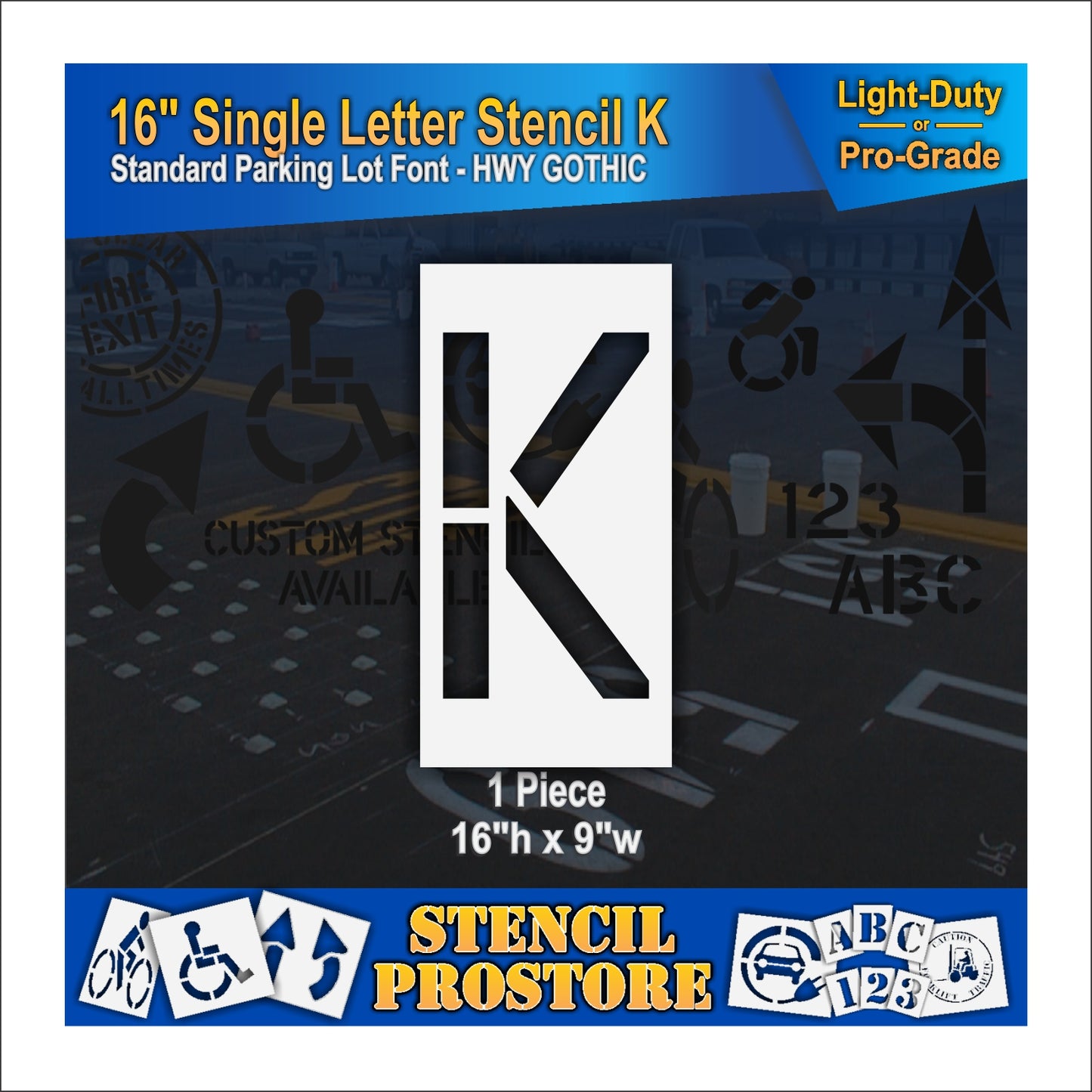 18" Alphabet Kit Stencil