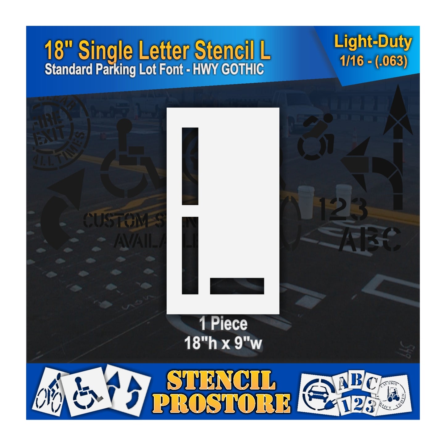 18" Alphabet Kit Stencil