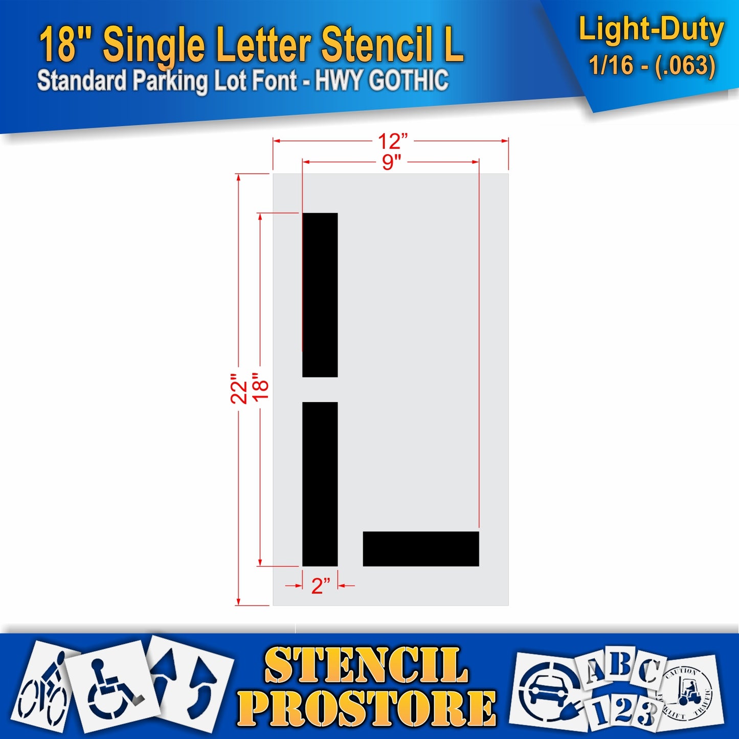 18" Alphabet Kit Stencil