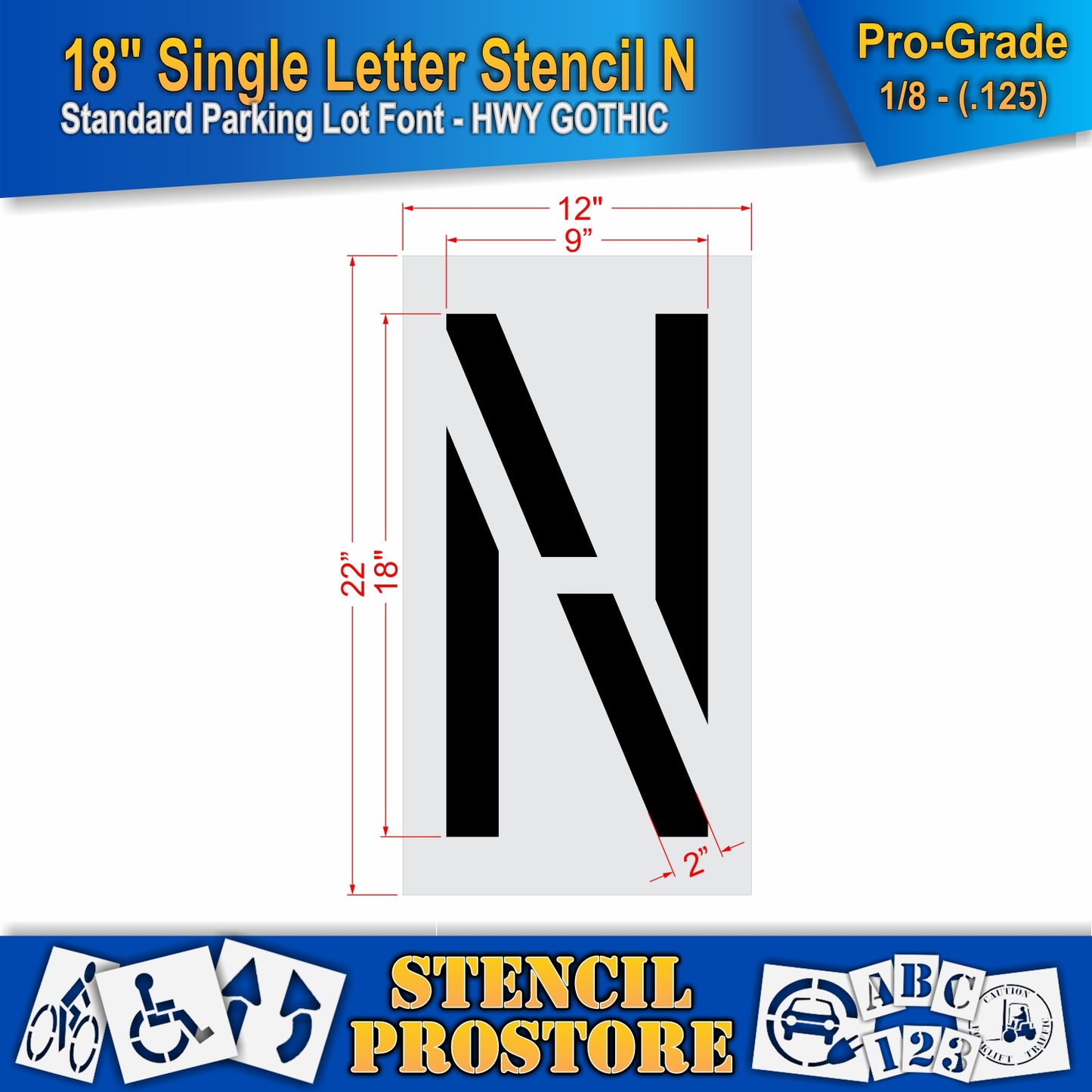 18" Alphabet Kit Stencil