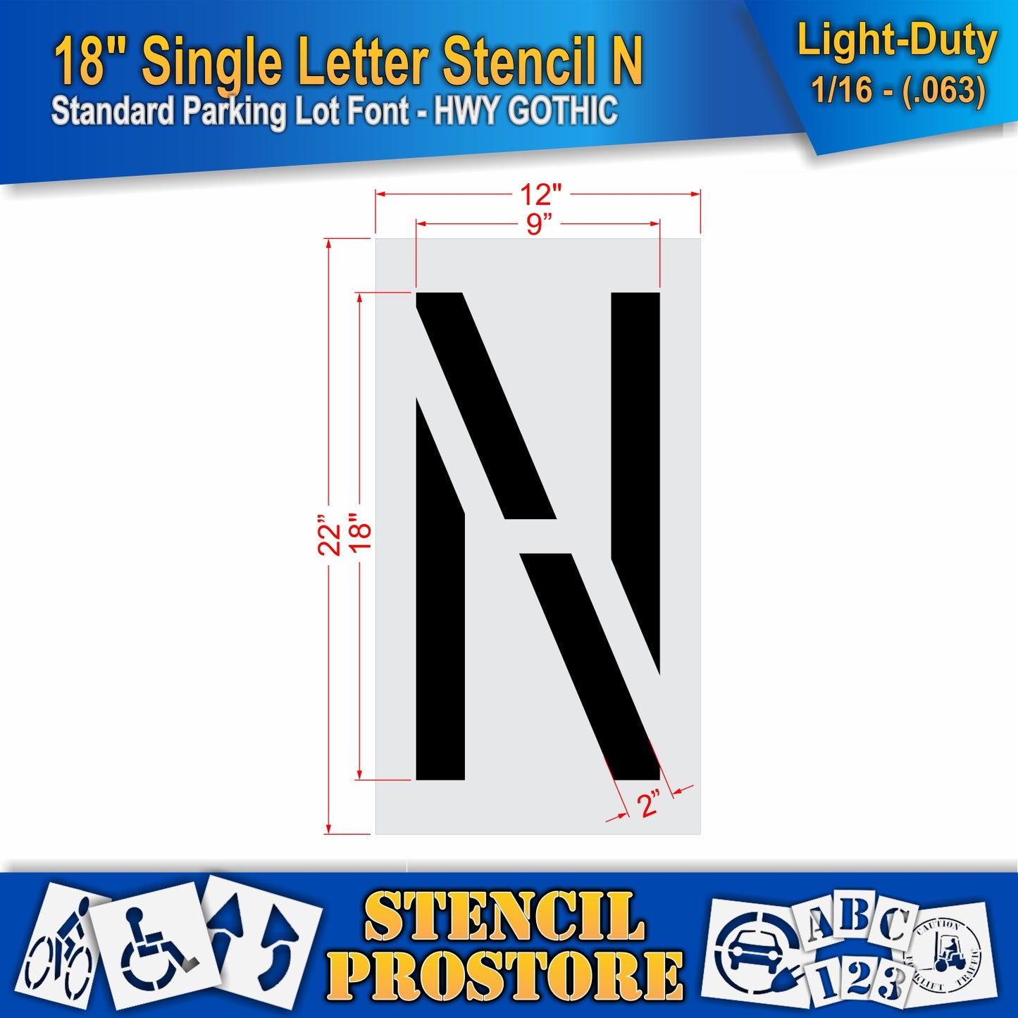 18" Alphabet Kit Stencil